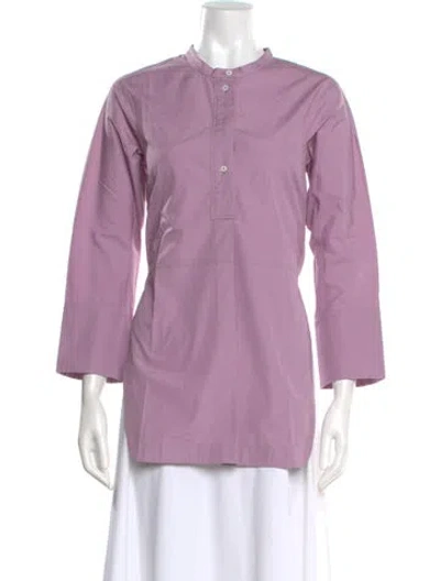Pre-owned Jil Sander Three-quarter Sleeve Tunic In Purple