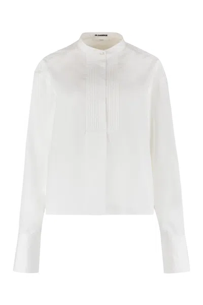 Jil Sander Thursday Cropped Boxy Shirt In White