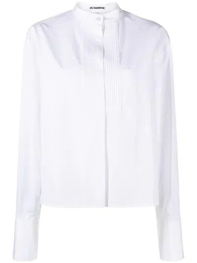 Jil Sander Thursday Cropped Boxy Shirt In White