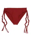 Jil Sander Tie-detail Bikini Bottoms In Red