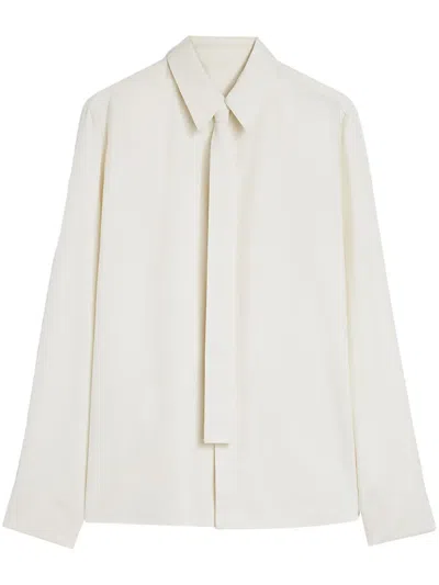Jil Sander Tie-detail Shirt In White