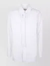 Jil Sander Tie Shirt With Button Cuffs And Pointed Collar In White