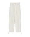Jil Sander Tied-waist Straight Trousers In White