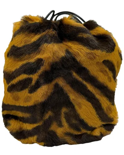 Pre-owned Jil Sander Tiger-print Bucket Bag (authentic Pre-loved)