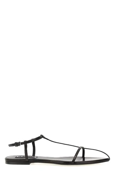 Jil Sander Toe Leather Sandals
