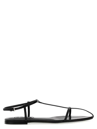 JIL SANDER JIL SANDER TOE LEATHER SANDALS