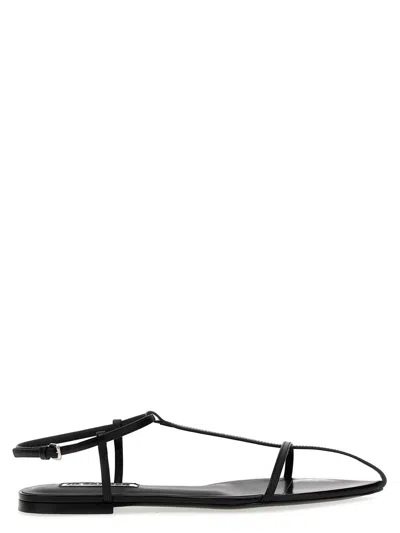 JIL SANDER JIL SANDER TOE LEATHER SANDALS