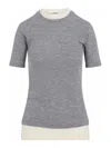 Jil Sander + Wool Top In Gray