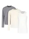 Jil Sander Cotton T-shirt And Tank Top Set In Neutral Shades In Multi