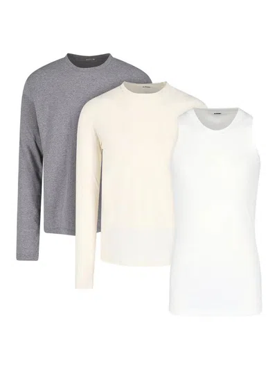 JIL SANDER SET 2 T -SHIRTS AND TANKS TOP