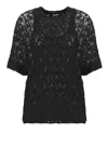 Jil Sander Top Black In Black