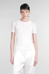 Jil Sander Top Cn Ls Topwear In White Cotton In White