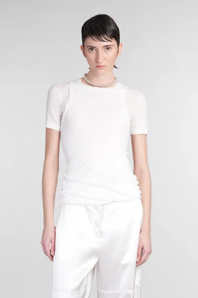 Jil Sander Top Cn Ls Topwear In White