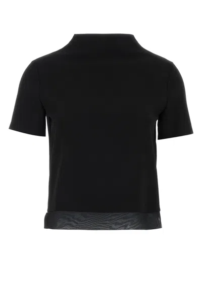 Jil Sander Black Wool Top