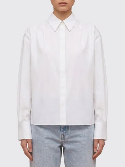 Jil Sander Ruffled White Shirt With Cropped Silhouette