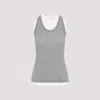Jil Sander Kit Grey Cotton Tank Top