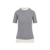 Jil Sander Crew Neck T-shirt And Vest Two-piece Set In Multi