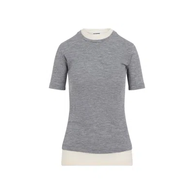 JIL SANDER TOPS GREY
