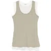 Jil Sander Three-pack Multicolor 3 Layers Tank Tops In White