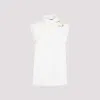 Jil Sander Draped Knitted Coconut Virgin Wool Tank Top