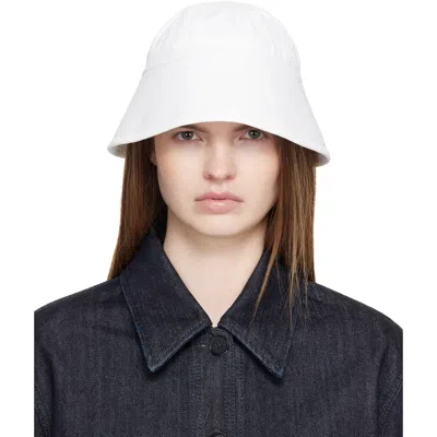Jil Sander Topstitching Linen Bucket Hat