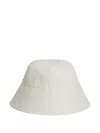 Jil Sander Organic Cotton Canvas Bucket Hat In White