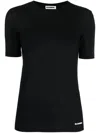 Jil Sander Black Short-sleeved Minimalist T-shirt
