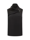 Jil Sander Hardware-detail Knitted Tank Top In Black