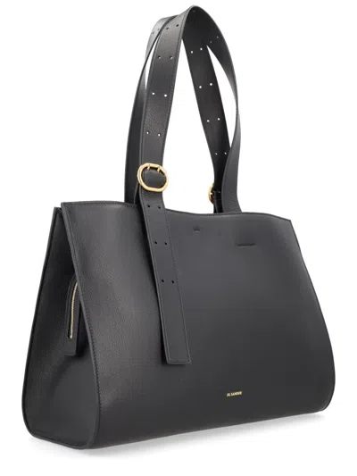 Jil Sander Tote Bag In Black
