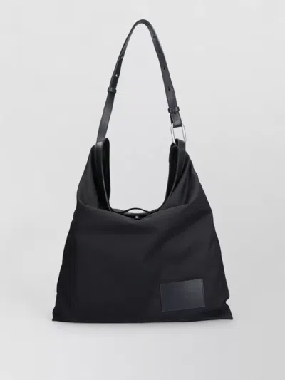 Jil Sander Tote Bag Shoulder Design Adjustable Strap Hardware In Black