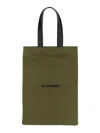 Jil Sander Tote Bag With Double Leather Handle In Green