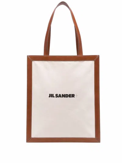 Jil Sander Tote Bags In White