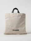 Jil Sander Logo-print Linen Tote Bag In Sand