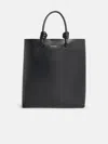 Jil Sander 'tote' Black Leather Crossbody Bag In Black