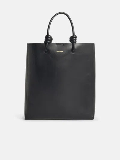 Jil Sander 'tote' Black Leather Crossbody Bag