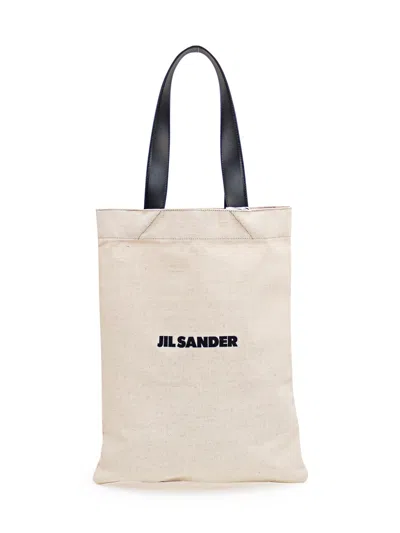 Jil Sander Tote Handbag In Neutral