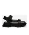 Jil Sander Chunky Leather Platform Sandals In Black