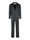 Jil Sander Check Pattern Shirt Set In Grey