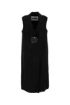 Jil Sander Button-fastening Tailored Crepe Gilet In 001