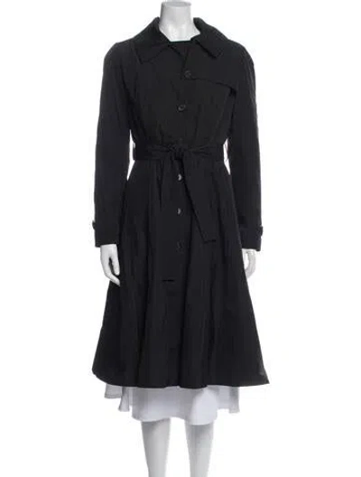 Pre-owned Jil Sander Trench Coat In Black