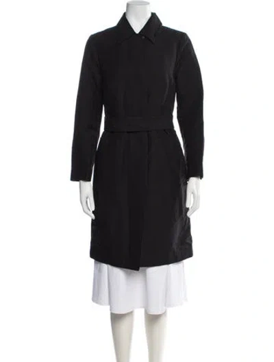 Pre-owned Jil Sander Trench Coat In Black