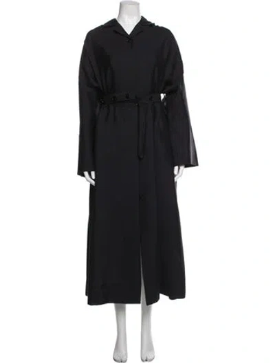Pre-owned Jil Sander Trench Coat In Black