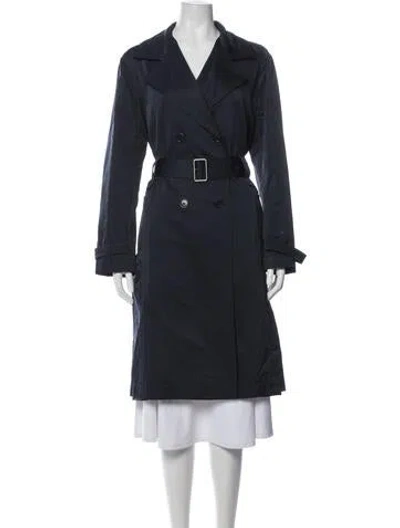 Pre-owned Jil Sander Trench Coat In Blue