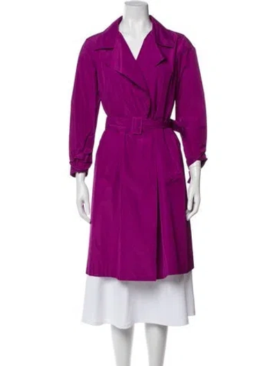 Pre-owned Jil Sander Trench Coat In Purple