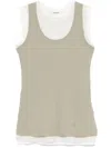 Jil Sander Three-pack Multicolor 3 Layers Tank Tops In Weiss