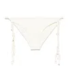 Jil Sander Tangle Bikini Bottoms In White