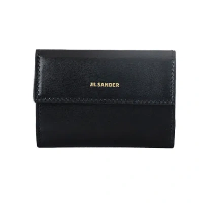 Pre-owned Jil Sander Trifold Wallet With Coin Purse J07ui0009 Black 001