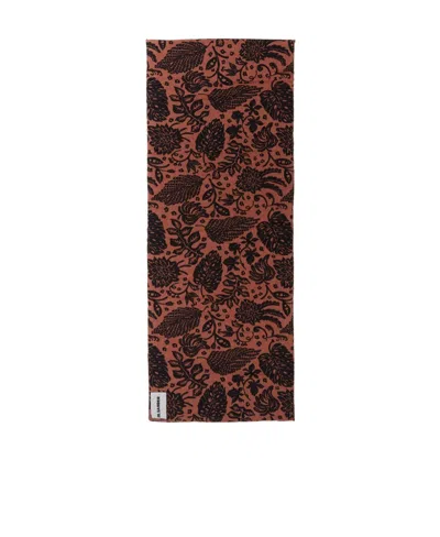 Jil Sander Tropical Beach Mat In Brown