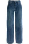 Jil Sander Slim Twist Jeans With Belt Loops In Canard
