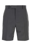 Jil Sander Dark Grey Solid Shorts In Gray